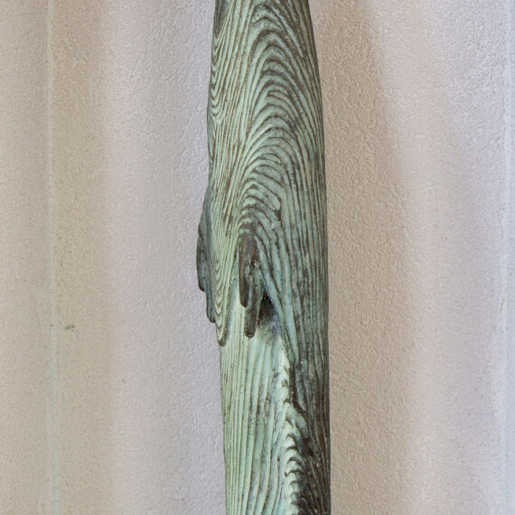 Cast Bronze with green oxide patina. 45cmH x 12cmW x 7cmD